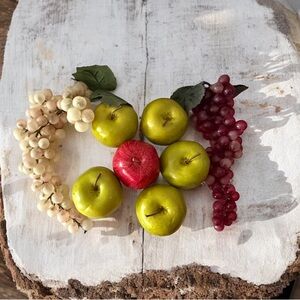 Decorative Fruit Arrangement apple grapes realistic looking fruits